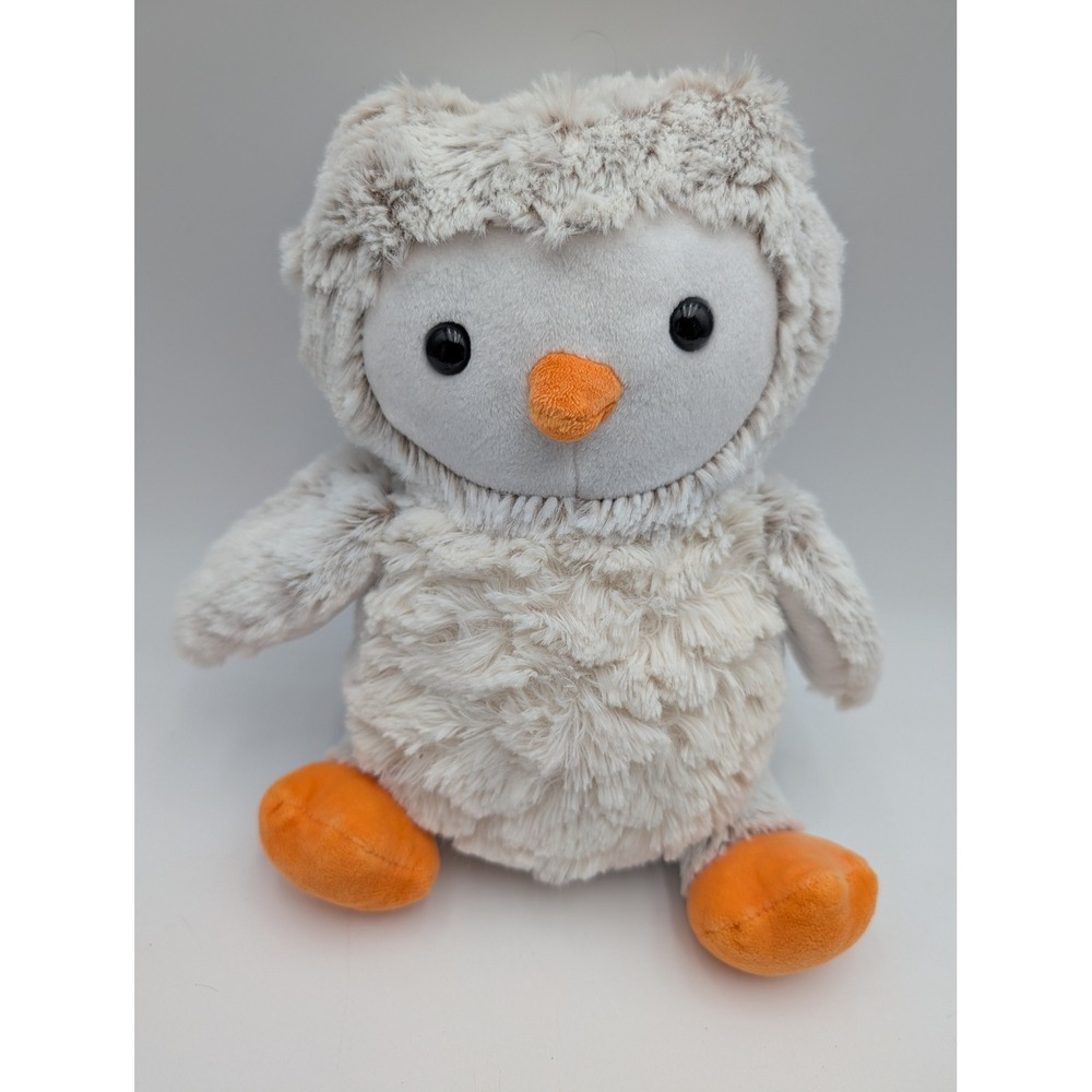 Target Plush Owl Gray White‎ Shaggy Soft Stuffed Animal 2018 GC Brands